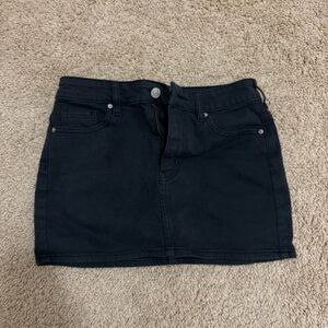PacSun Black Mini Denim Skirt